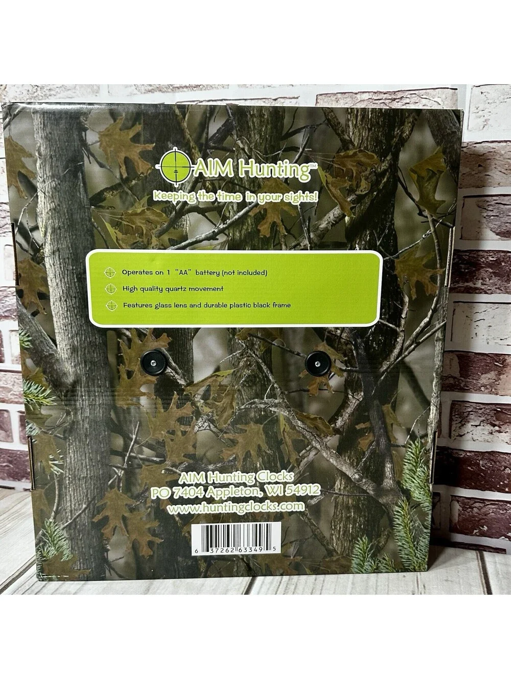 New! AIM Hunting 14” Diameter  Wall Clock~ Mallard Duck by L. RUE III ~ RARE